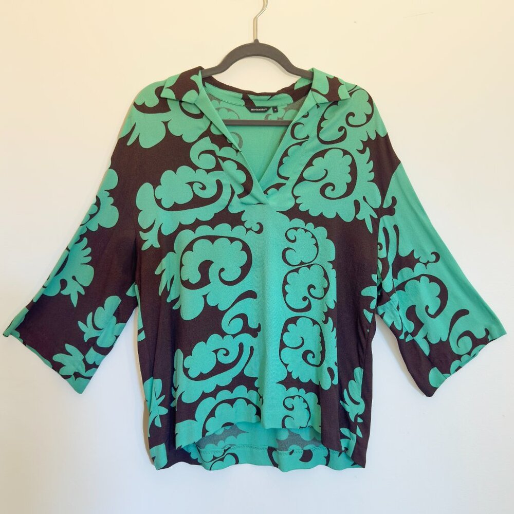 Vintage Marimekko Nicol Viscose Tunic Top, size 38 Unused
